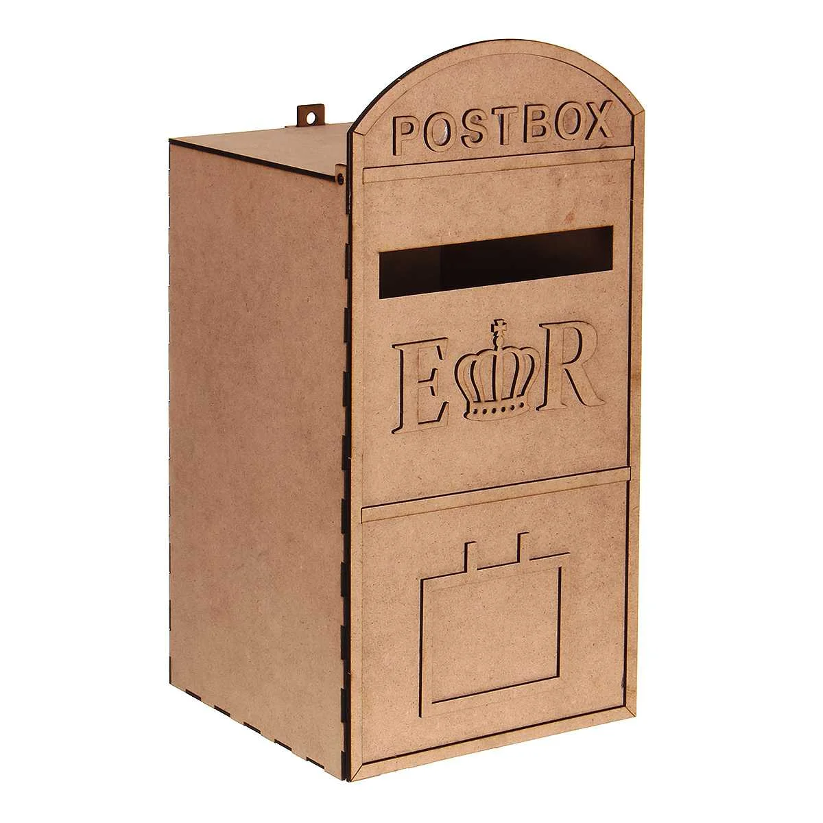 

Mail Styled Wedding Card Post Box Wooden DIY Postbox With A Key Carved Gift Card Boxes Weddings Decoration Accessories