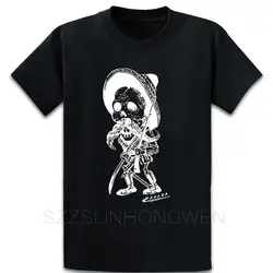 Calavera Revolucion футболка Удобная хлопковая одежда с круглым воротником и принтом картины подарок летняя стильная рубашка