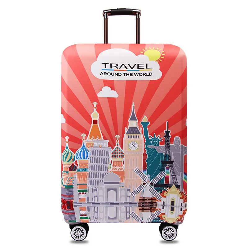 F Универсальный Эластичный чехол для багажа, Защитные чехлы для багажа Suitable18-32 дюймов, чехол для чемодана, пылезащитный чехол для путешествий - Цвет: F