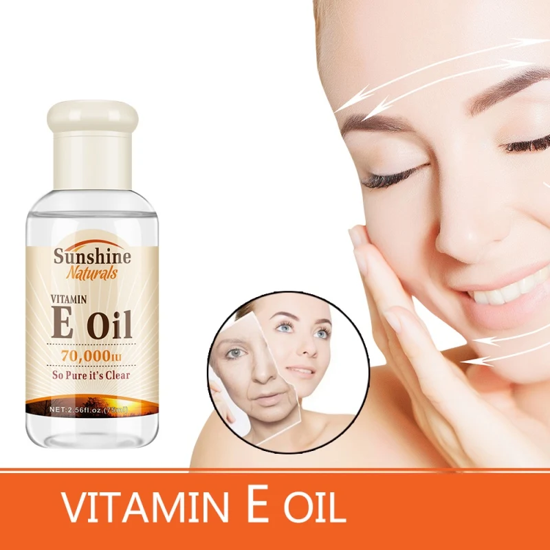 

Vitamin E Moisturizing Essential Oil Face Serum Lighten Fine Lines Freckles Firming Skin Brighten skin Colour Facial Oil