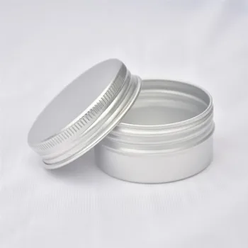 

100pcs 30g Empty Cosmetic Aluminum Jar Screw Cap 1OZ Metal Container For Skin Care Cream Bottle Ointment Solid Perfume Pot Tin