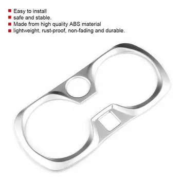 

Frame Water Cup Trim Car Auto Interior Inner Silver Holder Accessories