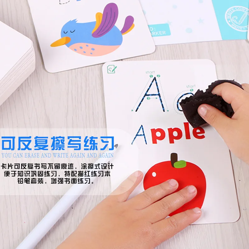 

Children Lettered with Numbers Description Card Zsb12 Kindergarten Learning Cognitive Early Education ENLIGHTEN Learning Toy 0.6