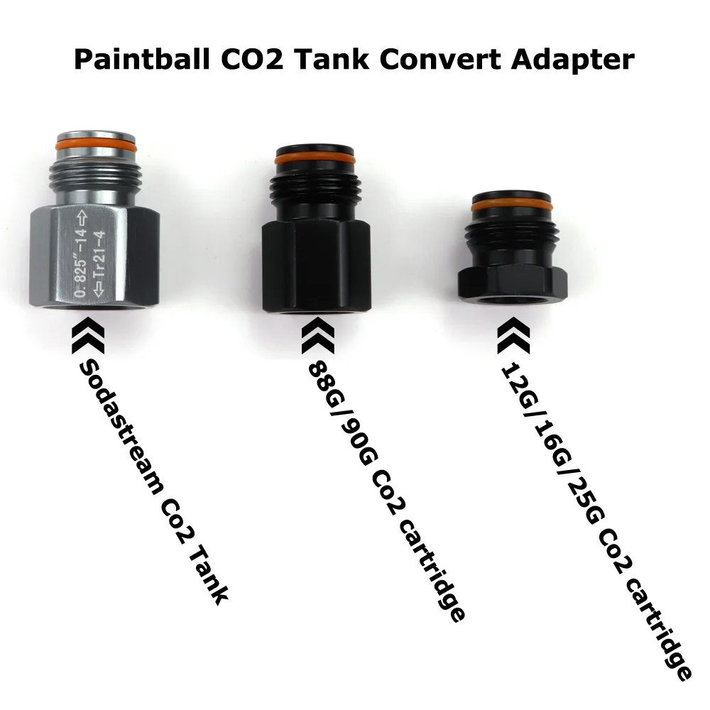 New Co2 Cartridge Cylinder To Paintball Tank Thread Adapter Sodastream