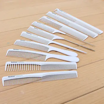 

Best New 10pcs/Set Professional Hair Brush Comb Salon Barber Hair Combs Hairbrush Hairdressing Combs Hair Care Styling Tools