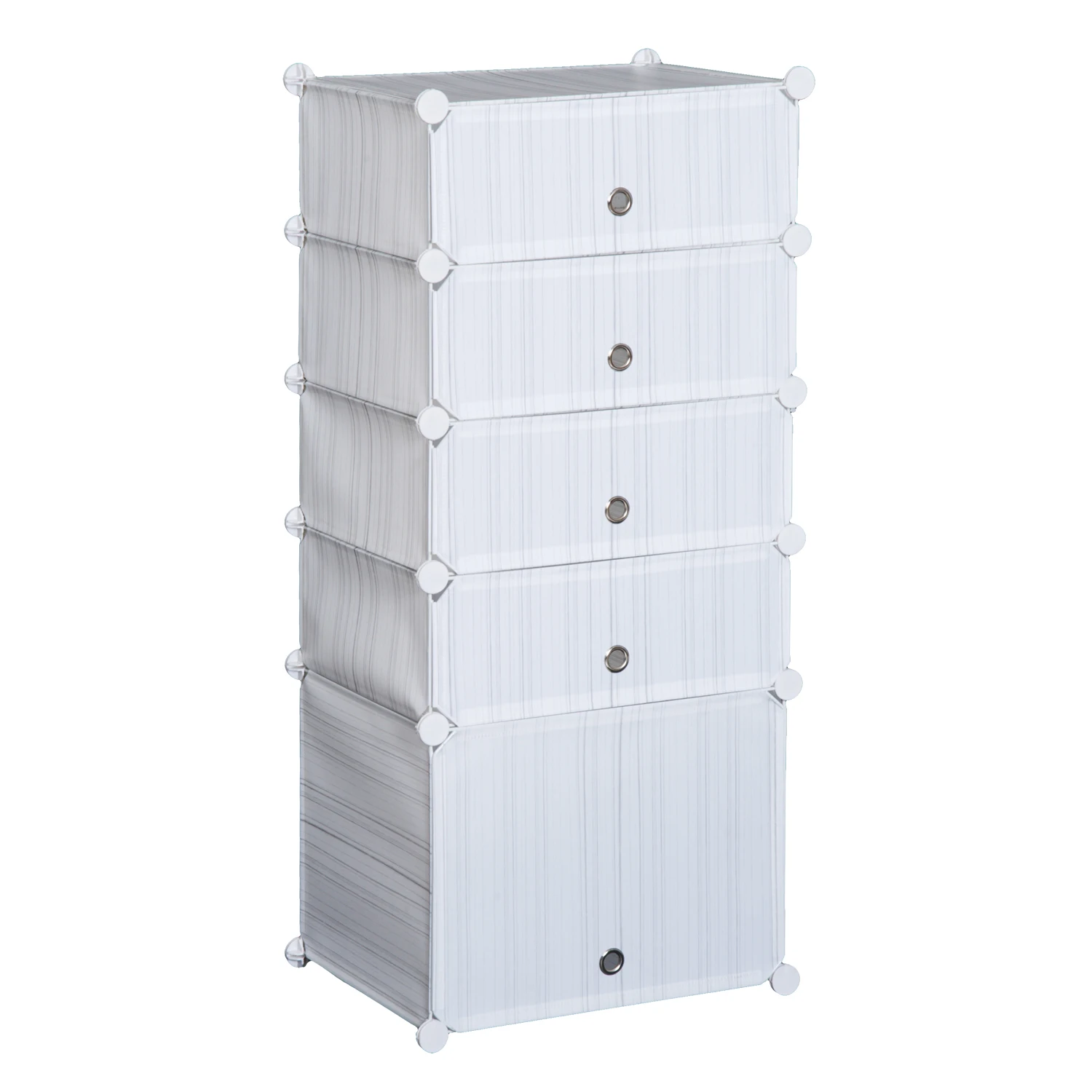 Blanco | No. 401577 diferentes colores TecTake Estantería de plastico modular armario cuadrados ropero organizador 