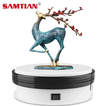 

Travor 6 inch 15 cm 360 Degree Electric Rotating Turntable Rotating Display Stand for toy jewelry watch Photography photo video