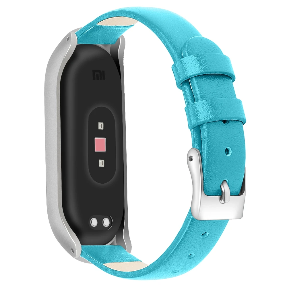 Кожаный ремешок для mi band 4 3 браслеты из нержавеющей стали металлический чехол для Xiaomi mi band 4 NFC Global браслет для женщин и мужчин ремни
