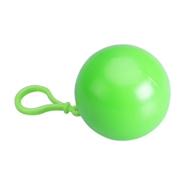1 шт. унисекс портативный дождевик пончо водонепроницаемый плащ с капюшоном снаружи походный Кемпинг брелок мяч практичный портативный - Цвет: green