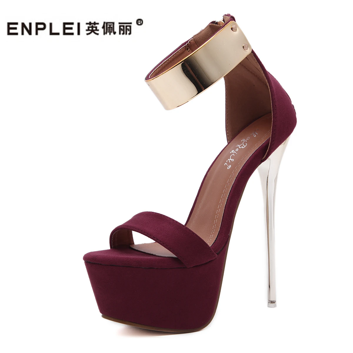 ENPLEI Women Sandals 16cm Ultra high heels Summer Platform Pumps Party Club shoes Woman Sequined Gladiator Sandals