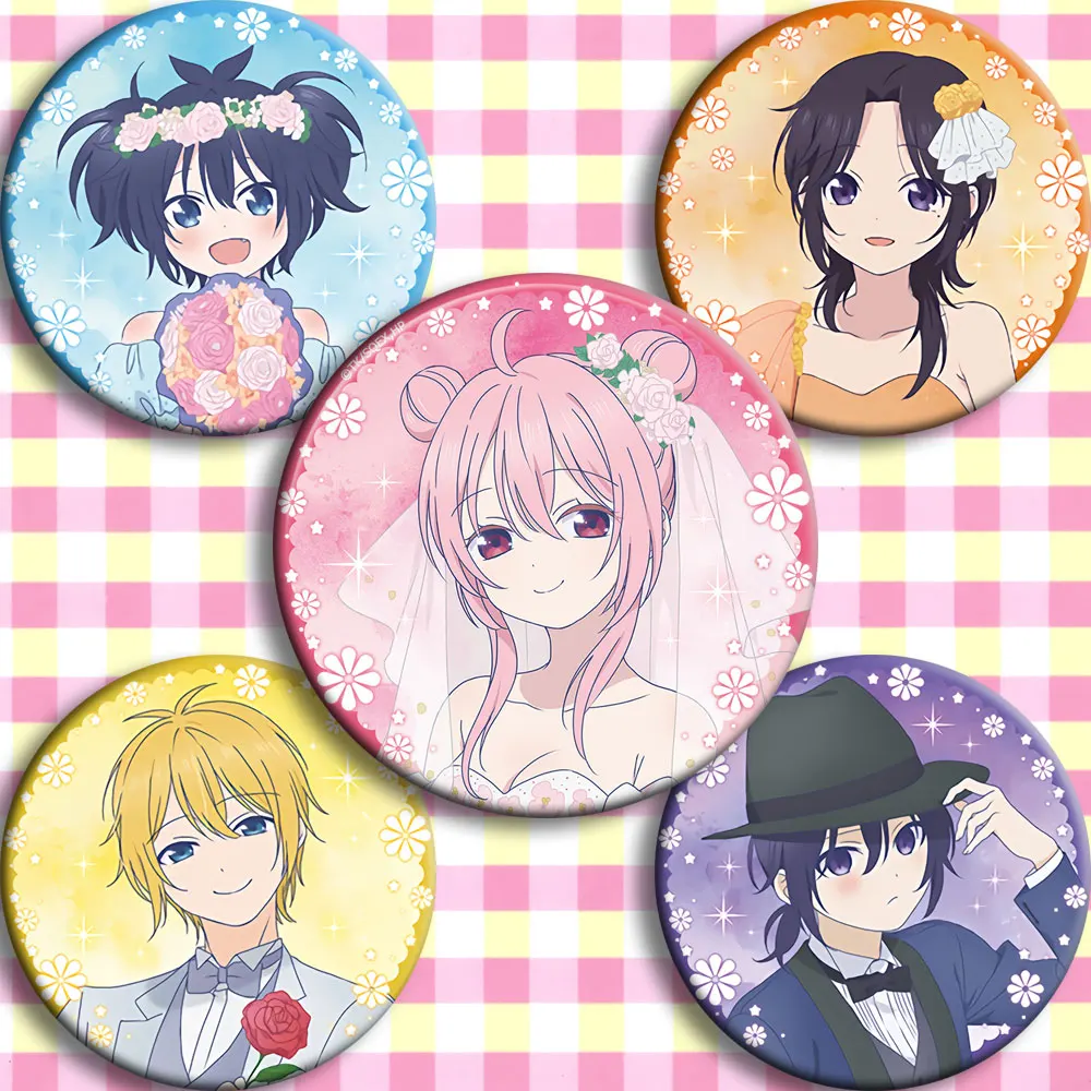 1 шт. Happy sugar life значок аниме 58 мм подарки значки багды брошь