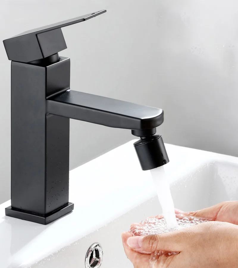New Black Aerator Kitchen Faucet Bubbler 360-Degree Double Modes 2-flow Splash-proof Booster Water for | Обустройство дома