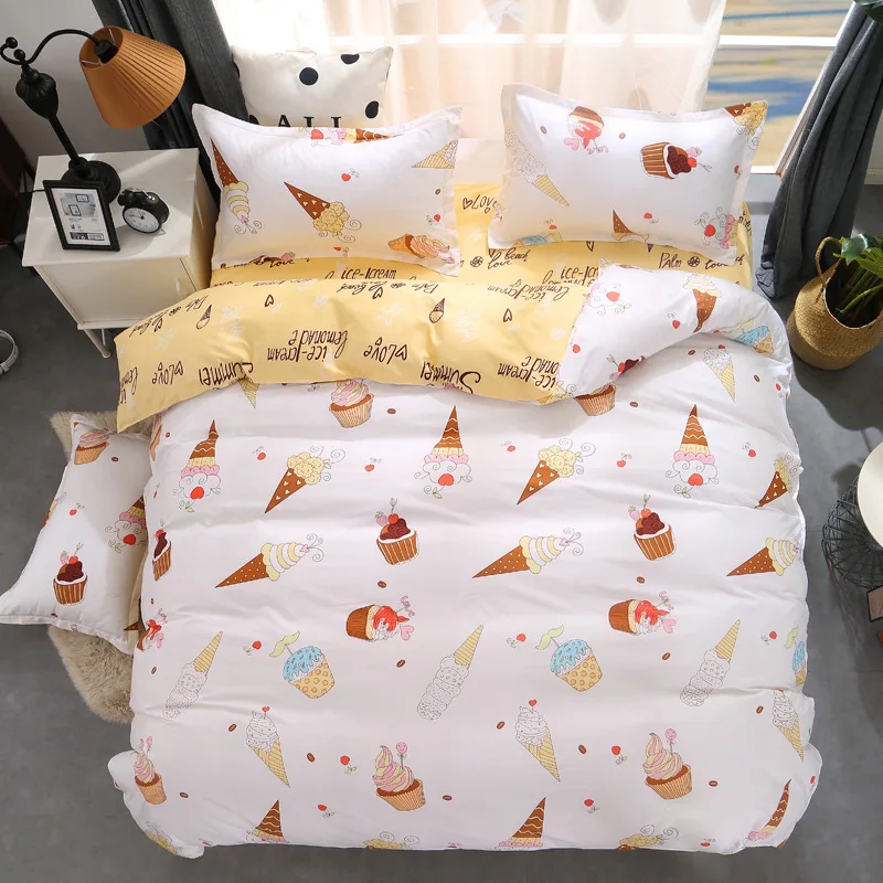 Лиса олень Французский Собака постельное белье с пандами набор мультфильм