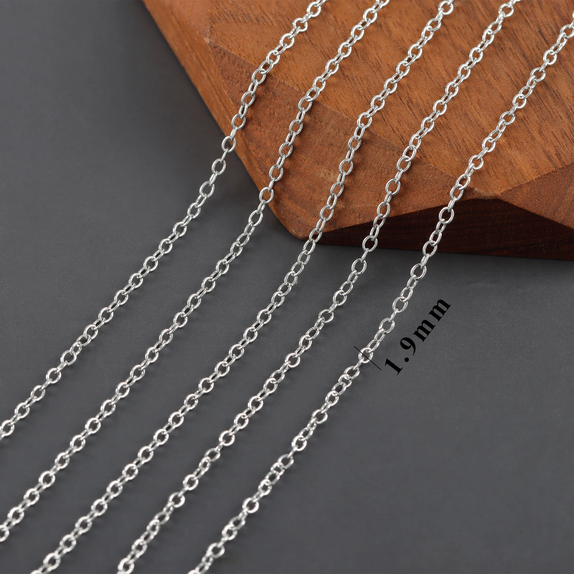 YEGUI C259,diy 체인, 18k 14k 금 도금, 구리 금속, 로듐 도금, 보석 찾기, diy 팔찌 목걸이, 보석 만들기, 3 메터/몫