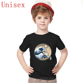 

Cool Men Avatar Waterbender Great Wave Tees T Shirt The-Last-Airbender O-Neck Design kids clothes boys Cotton Tshirt Tees Tops