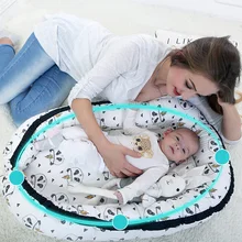 Портативная кроватка для новорожденных, переносная кровать для путешествий, кровать, кровать, кроватка, хлопковая кроватка, дорожная кровать, съемная и моющаяся детская кровать для младенцев