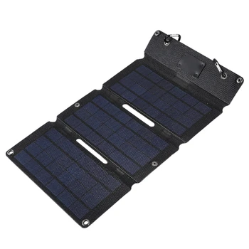 

7.5W 5V Solar Charger ETFE Solar Charging Pad Portable Folding Bag Outdoor Charging Equipment for Mobile Smart Tablet and Media