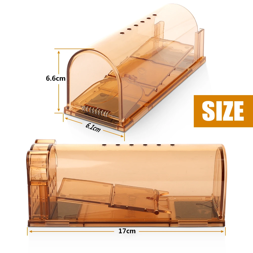 2pcs Reusable Convenient Effective Mice Catcher Mousetrap Rat Trap Prop Pest Rodent Tools Catching