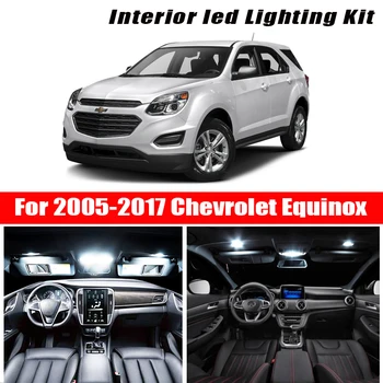 

For 2005-2017 Chevrolet Equinox White car accessories Canbus Error Free LED Interior Light Reading Light Kit Map Dome License