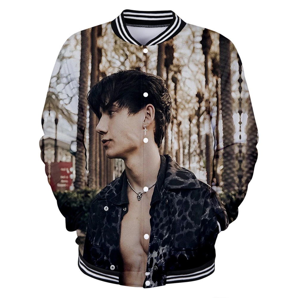 Мужские Бейсбольные куртки Jaden Hossler 3D Толстовка Куртка женская Мода принт