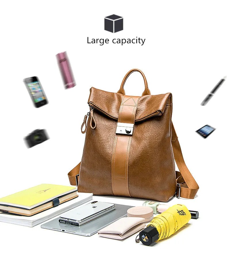 QIAOBAO винтажный рюкзак из яловой кожи женская школьная сумка большой емкости для девочек для отдыха на плечо дорожные сумки для женщин
