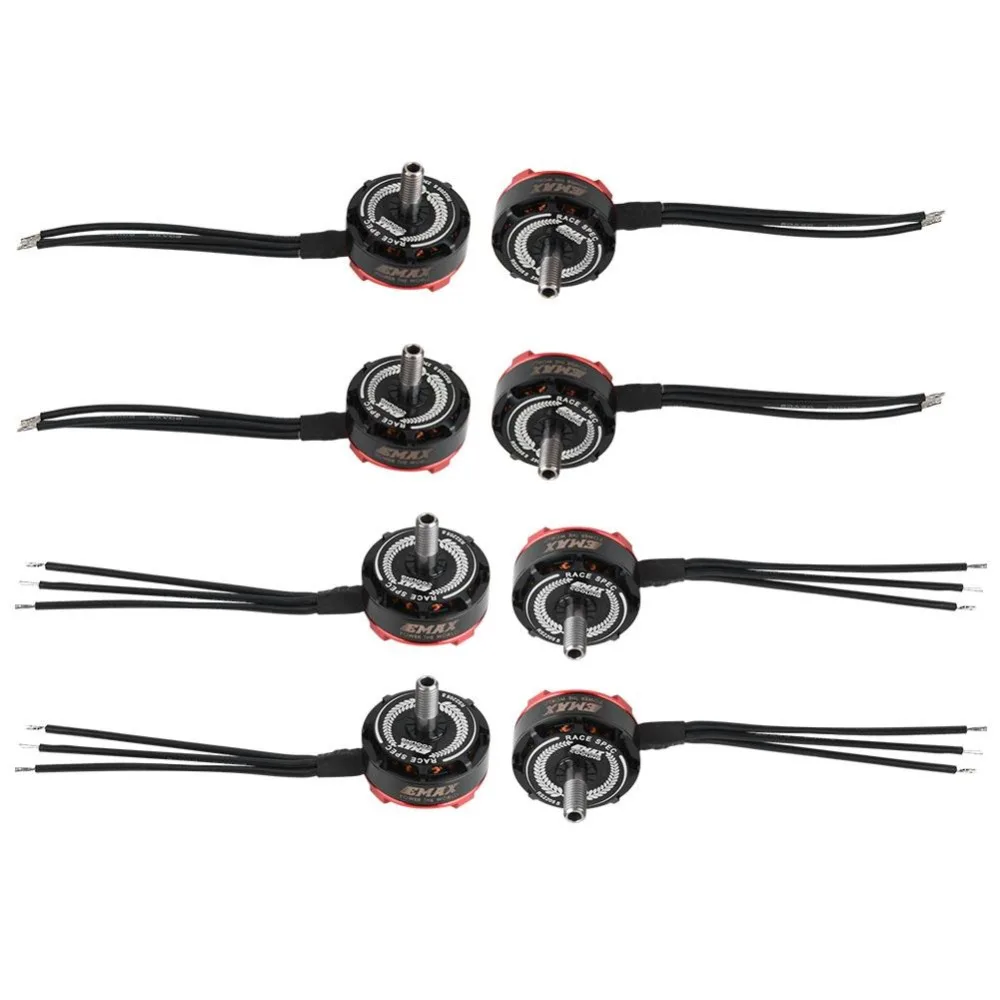 

Hot 4pairs EMAX RS2205S 2300KV/2600KV Motor 30A ESC RC Combo for FPV Racing Quadcopter Drone High purity copper windings RC part