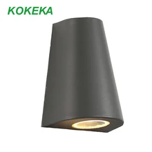 Настенный светильник 5 Вт Светодиодный цилиндрический с одной головкой вверх вниз алюминиевый водонепроницаемый открытый светильник s для двора прохода вилла отель дверной пост