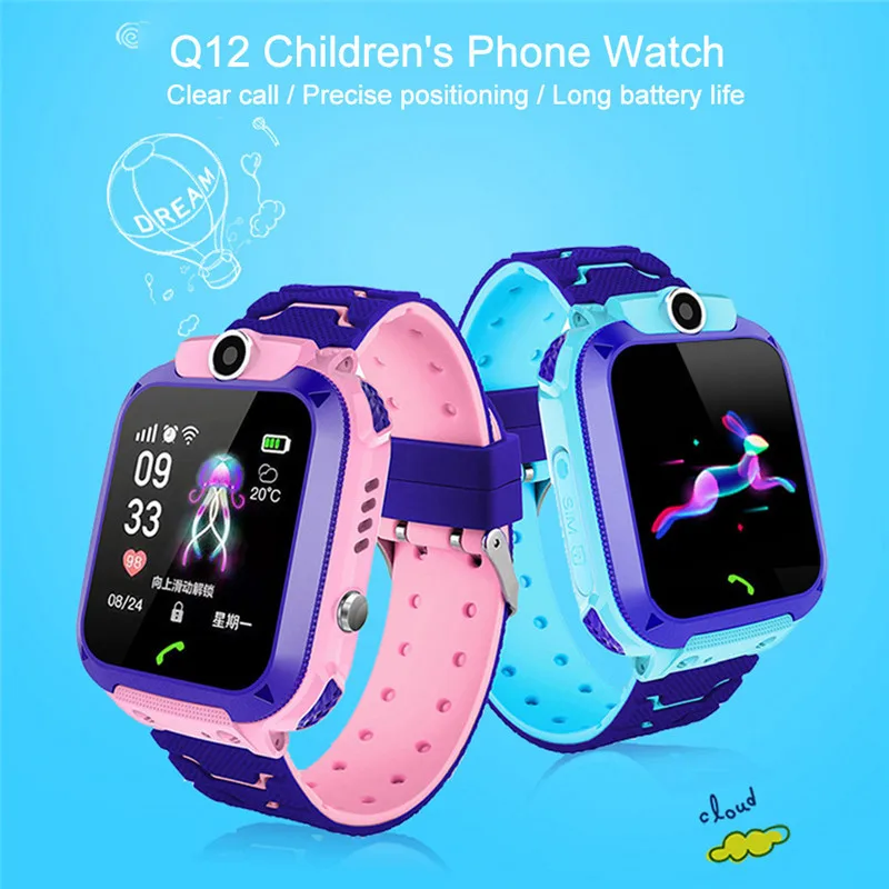 Q12 Смарт-часы для детей, студентов, 1,44 дюймов, не водонепроницаемые, студенческие Смарт-часы с циферблатом, голосовым чатом, умные часы, спортивные