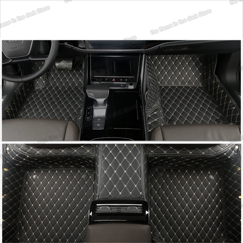 Lsrtw2017 Leather Car Floor Mats for Audi A8 2018 2019 2020 2021 Accessories Interior Styling Carpet Rug Covers Stickers D5 | Автомобили и