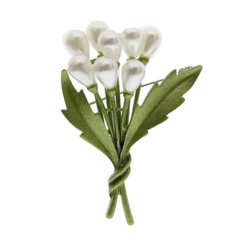 Винтажная брошь CSxjd с искусственным жемчугом и букетом | Украшения аксессуары