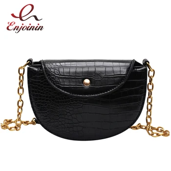 

Stone Pattern Pu Leather Crossbody Bags for Women 2020 Fashion Small Saddle Bag Purses and Handbags Designer Lady Shoulder Bag