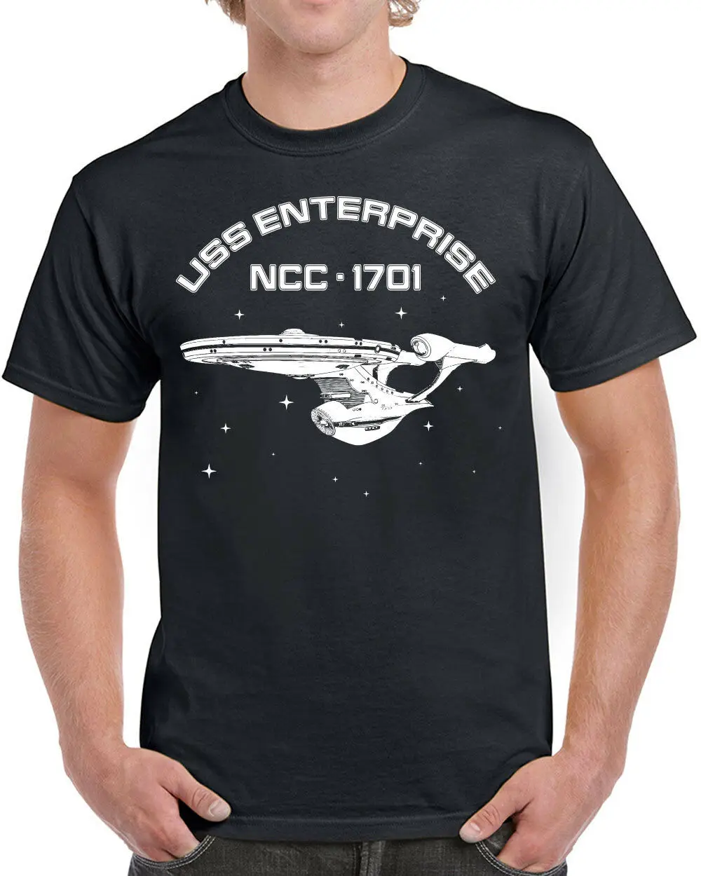 606 Uss Enterprise T-Shirt Da Uomo Star Geek Nerd Trek Hk Spock Captain Space 2019 Fashion Unisex Tee