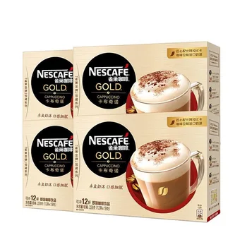 

Free shipping 348g/box Nestle Gold Collection Series 12 White Coffee Silky Latte Cappuccino Rui Ya Mocha 3-in-1 Instant