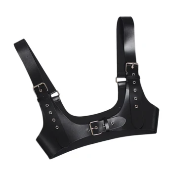 

Pu Black Buckle Personality Women Wide Strap Belt Fashion Tide All-Match