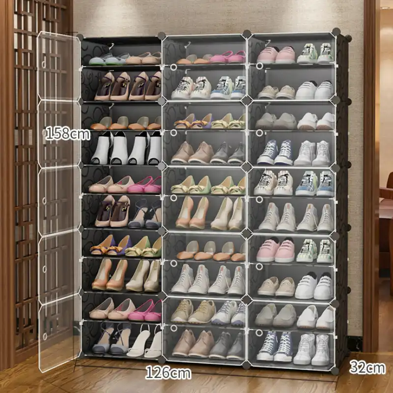 Brief Shoe Rack Rangement Pour Chaussures Plastic Storage Cabinet Zapateros Organizador Shoes Shelf Closet Storage Organizer Aliexpress
