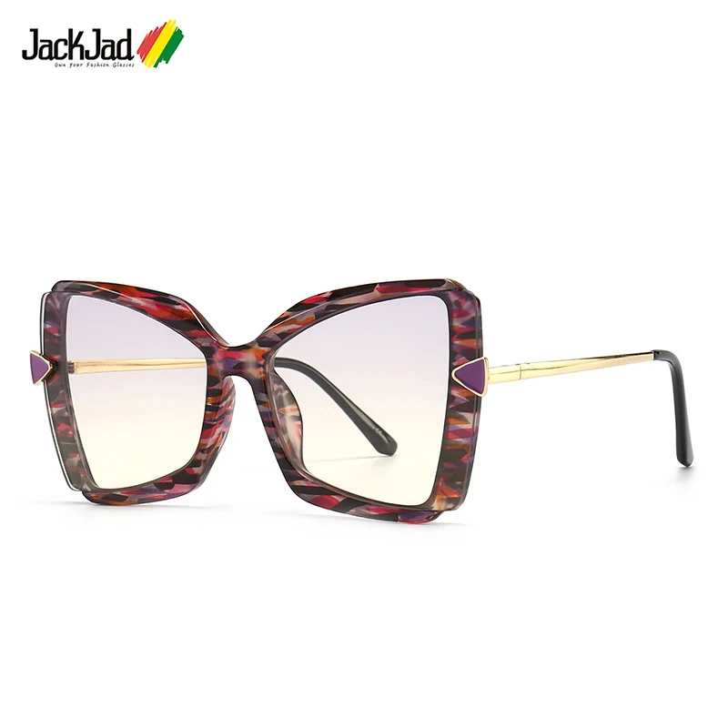

JackJad 2021 Fashion Cool Classic Cat Eye Style Sunglasses For Women Oversized Vintage ins Brand Design Sun Glasses Shades 2380
