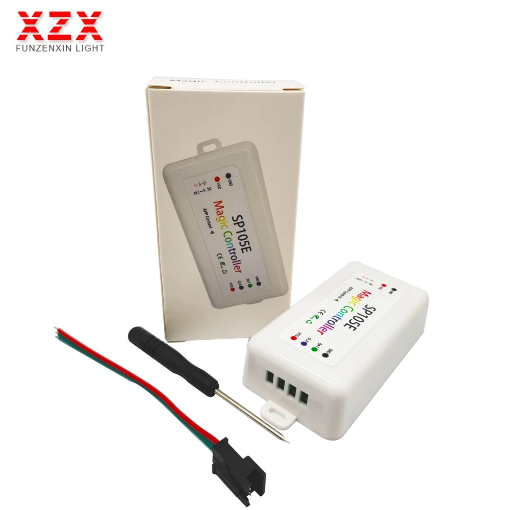 DC5V ~ 24V SP105E Беспроводной Bluetooth волшебного сна Цвет контроллер iOS Android для WS2811 WS2812B