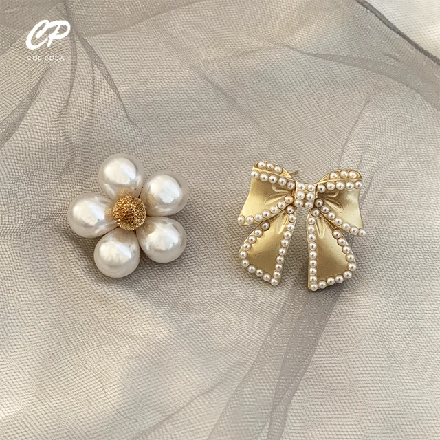 Classic Crystal Bow Flower Pearl Camellia Brooch Famous Brand Design  Vintage Broochs 5 Luxury Badge Pins Jewelry - Brooches - AliExpress