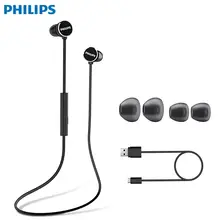 Philips TAUN102 спортивные наушники гарнитура с функцией NFC литиевая батарея Micro USB Для huawei samsung Galaxy Note 8