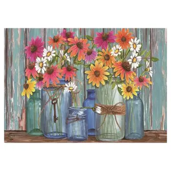 

Daisy 5D round Shaped Diamond Painting Needlework Rhinestone Cross Craft Kit