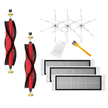 

2Pcs Main Brushes + 3Pcs Filters + 3Pcs Side Brushes + 1Pcs White Brush + 1Pcs Yellow Brush for Xiaomi 1/1S/Stone/Xiaowa Vacuum
