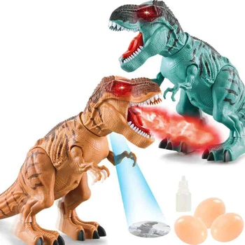 

Realistic WIth Light Sound Projection Model Electric Walking Dinosaur Simulation Water Spraying Jurassic Kids Toy Children Gift