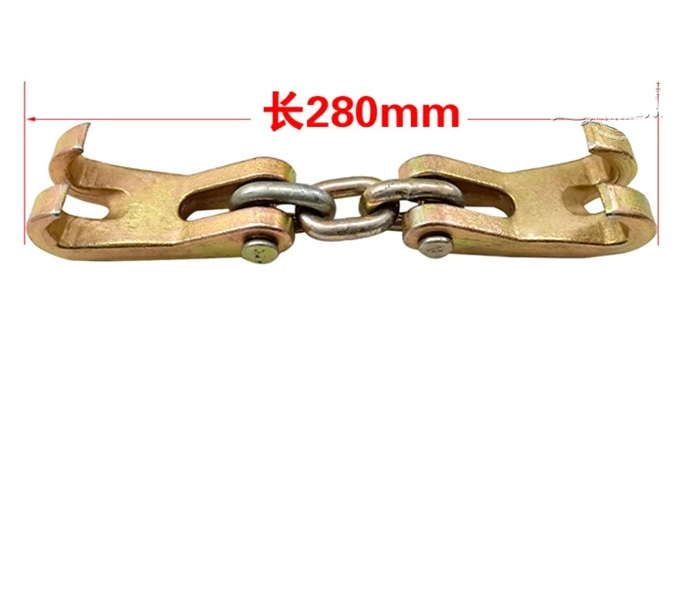 Double Claw Hook Chain Shortener Clamp Bumper Hook Puller Auto Body Dent  Repair