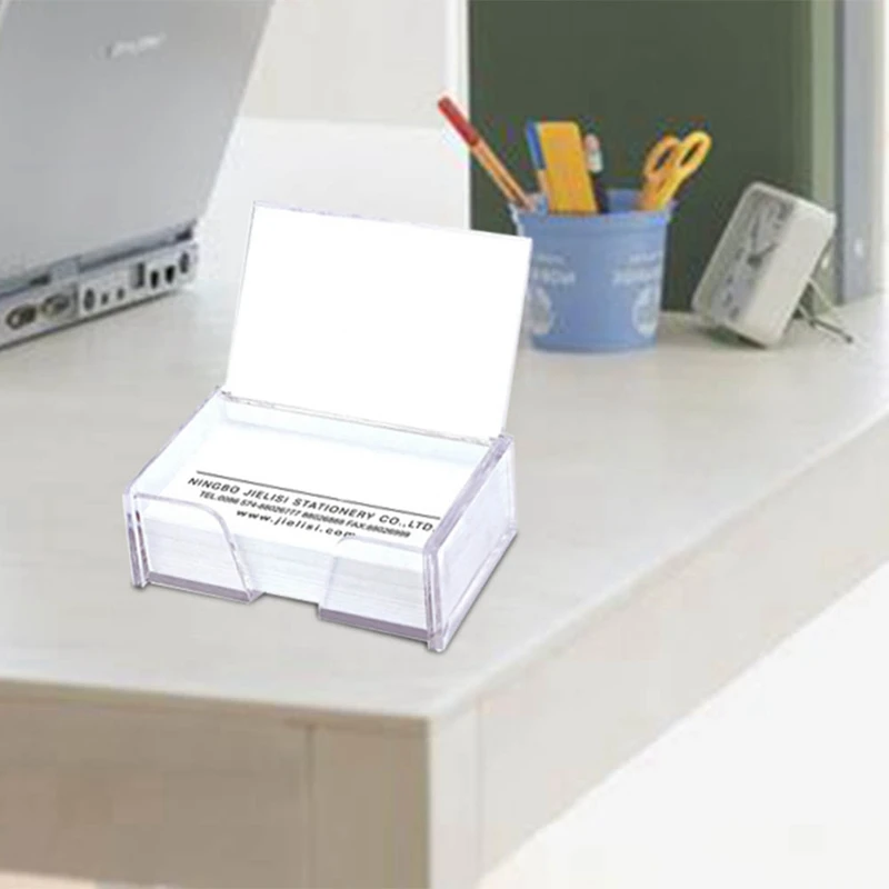 

1 Pcs Clear Desk Shelf Box Storage Display Stand Acrylic Plastic Transparent Desktop Business Card Holder 10 *5*5.7cm
