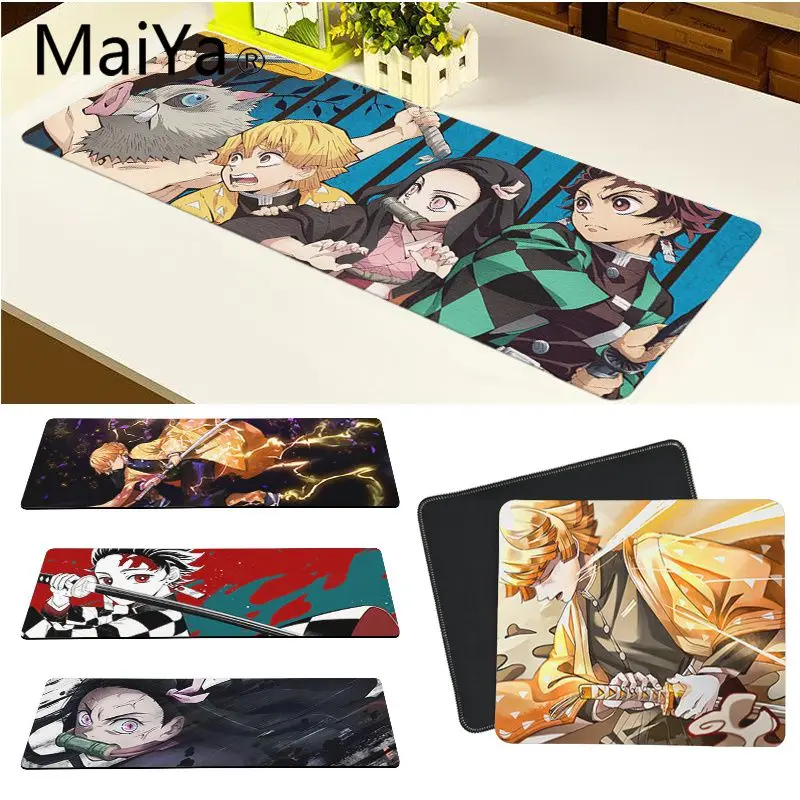 Игровой коврик для мыши Maiya Demon Slayer Kimetsu no Yaiba из натурального каучука Настольный
