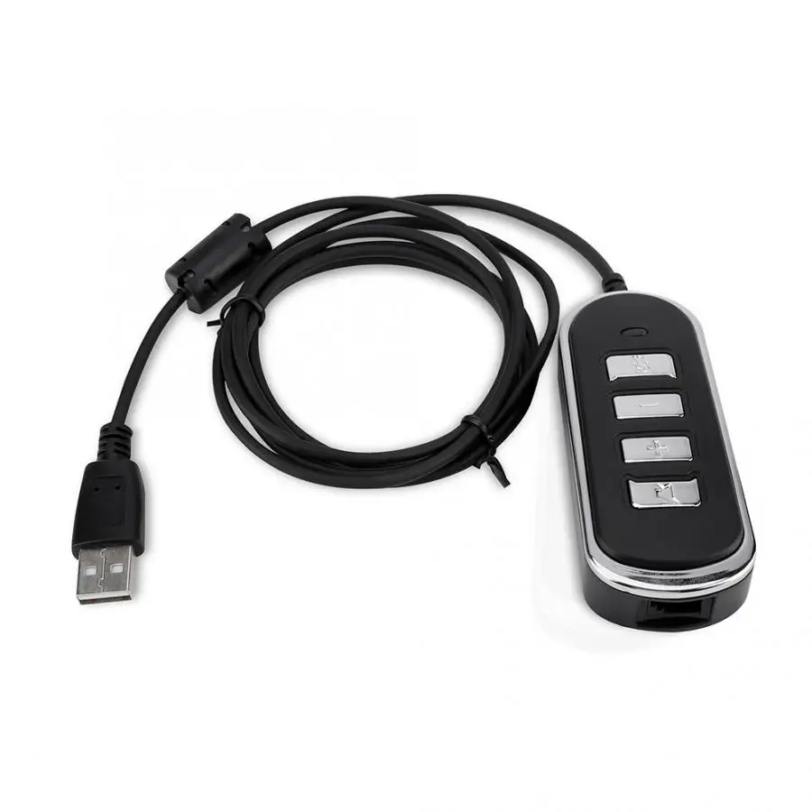 RJ9 к USB аудио наушники конверсионная линия компьютерные блок управления для