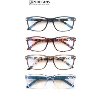 

Modfans Progressive Multifocus Reading Glasses Blue Light Blocking for Women Men,No Line Multifocal Readers with Spring Hinge
