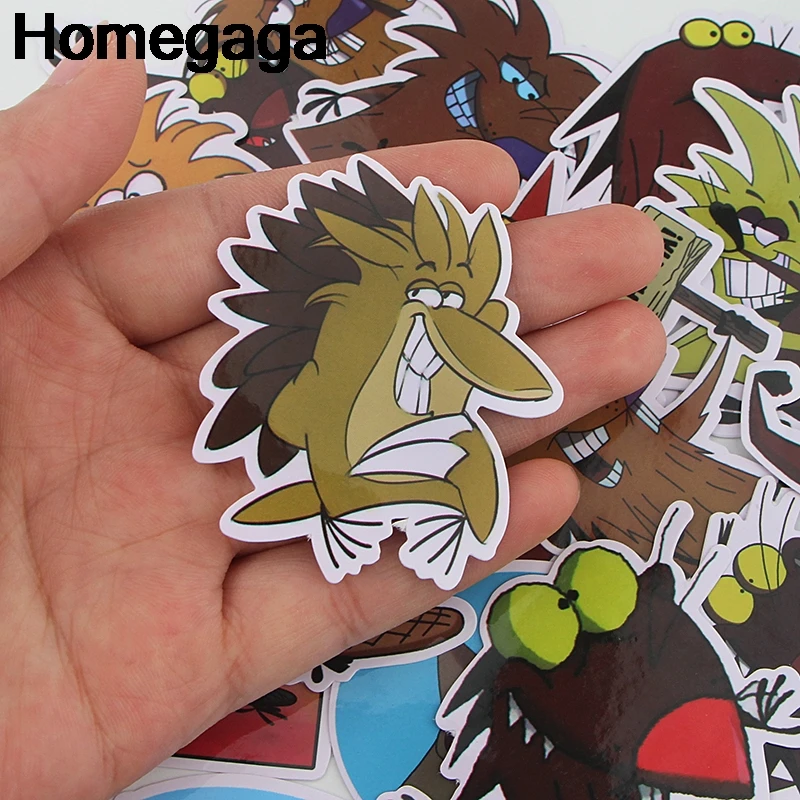 Homegaga 20 шт. наклейки Angry Beaver пакет для ноутбука скейтборд домашний декоративный виниловый наклейка DIY Скрапбукинг альбом D2296