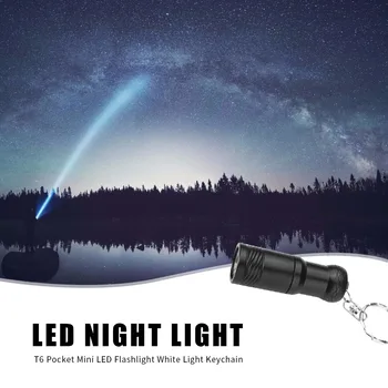 

Mini 3 Modes LED Electric Torches Waterproof USB Rechargeable Portable Flashlight with Keychain Lighting for Camping