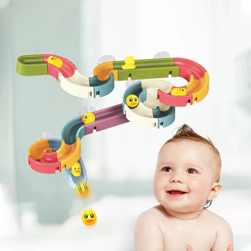 

Bathroom Car Duck Baby Bath Toys DIY Track Bathtub Kids Play Water Games Bathing Shower Children's Bath Toy for Kids Babies